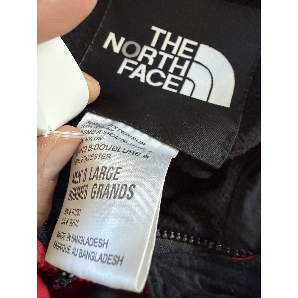 Vintage The North Face Jacket Mens Large Red Hooded Waterproof Parka HyVent - Picture 2 of 5